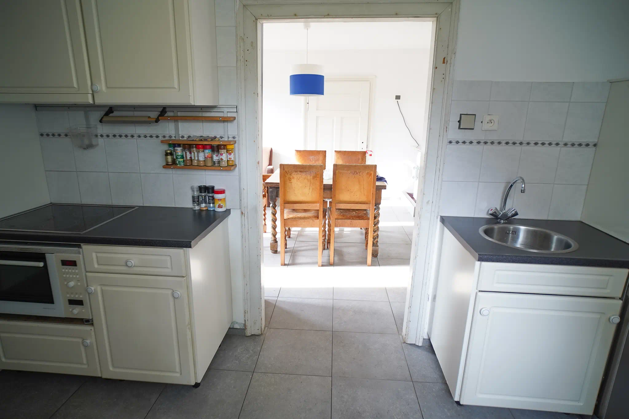 Keuken van luxe, grote villa skigebied Klinovec